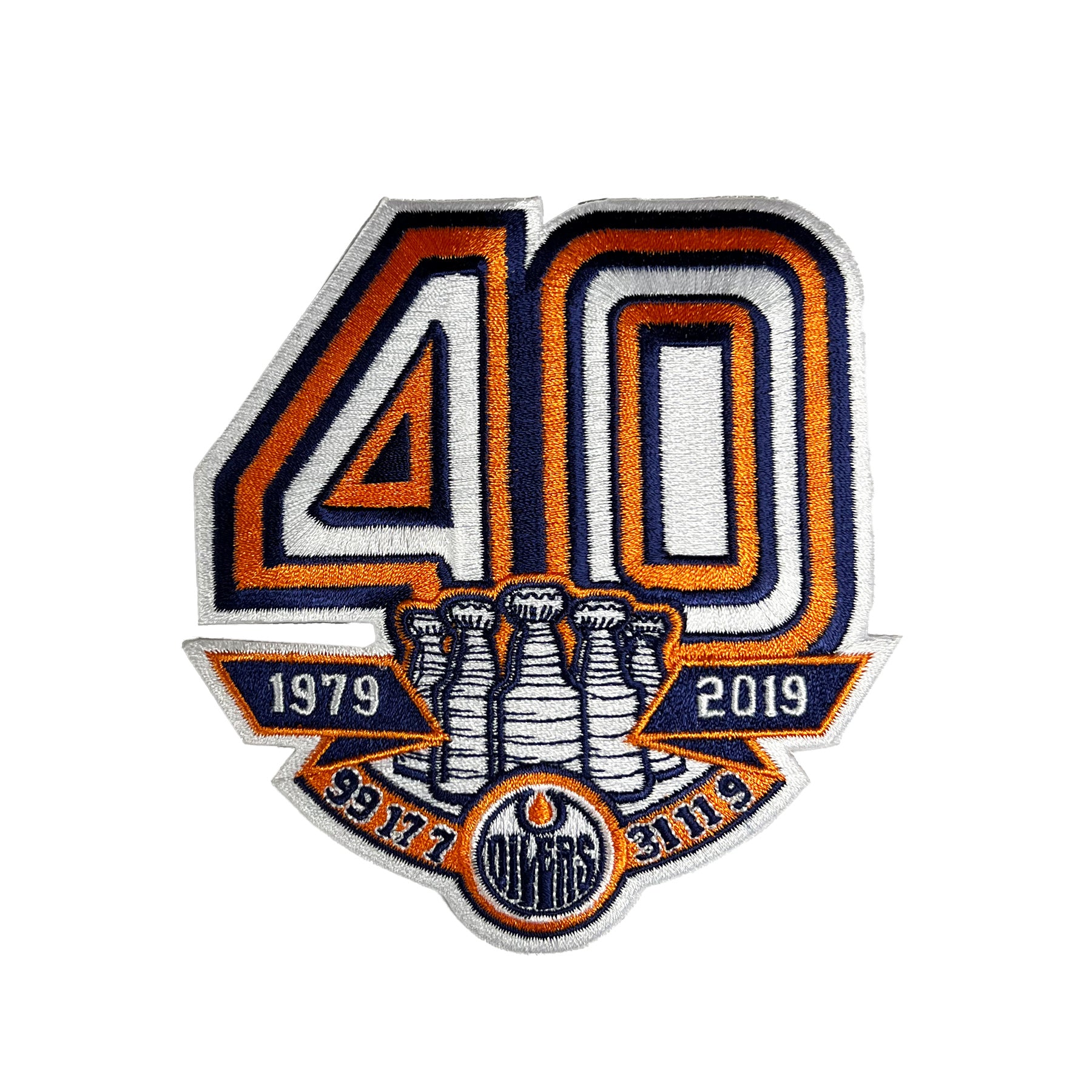 Edmonton Oilers 40th Anniversary Jersey Patch (Navy) – ICE District  Authentics
