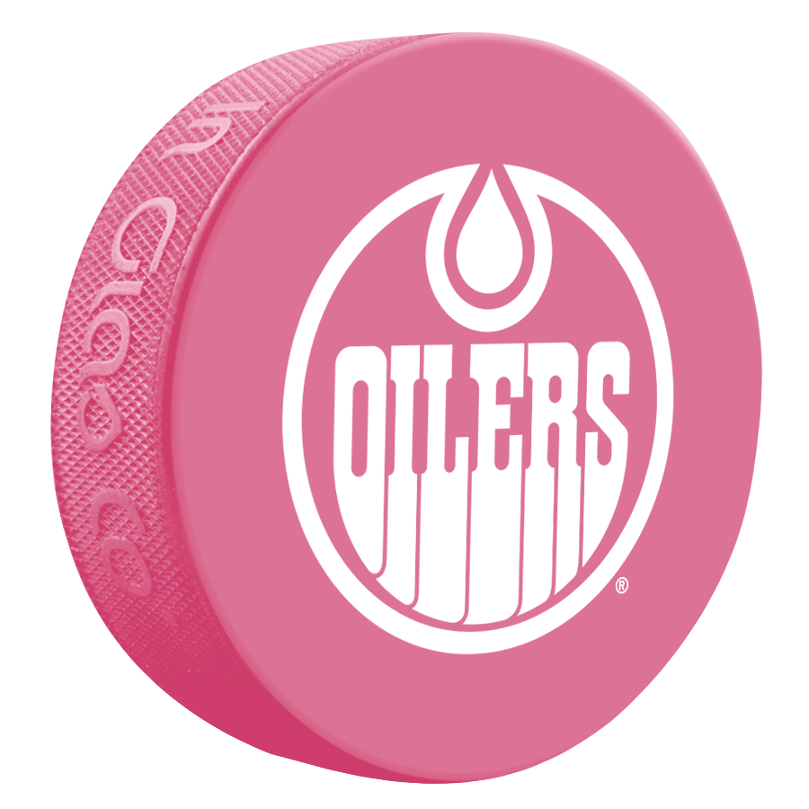 Pink top oilers jersey