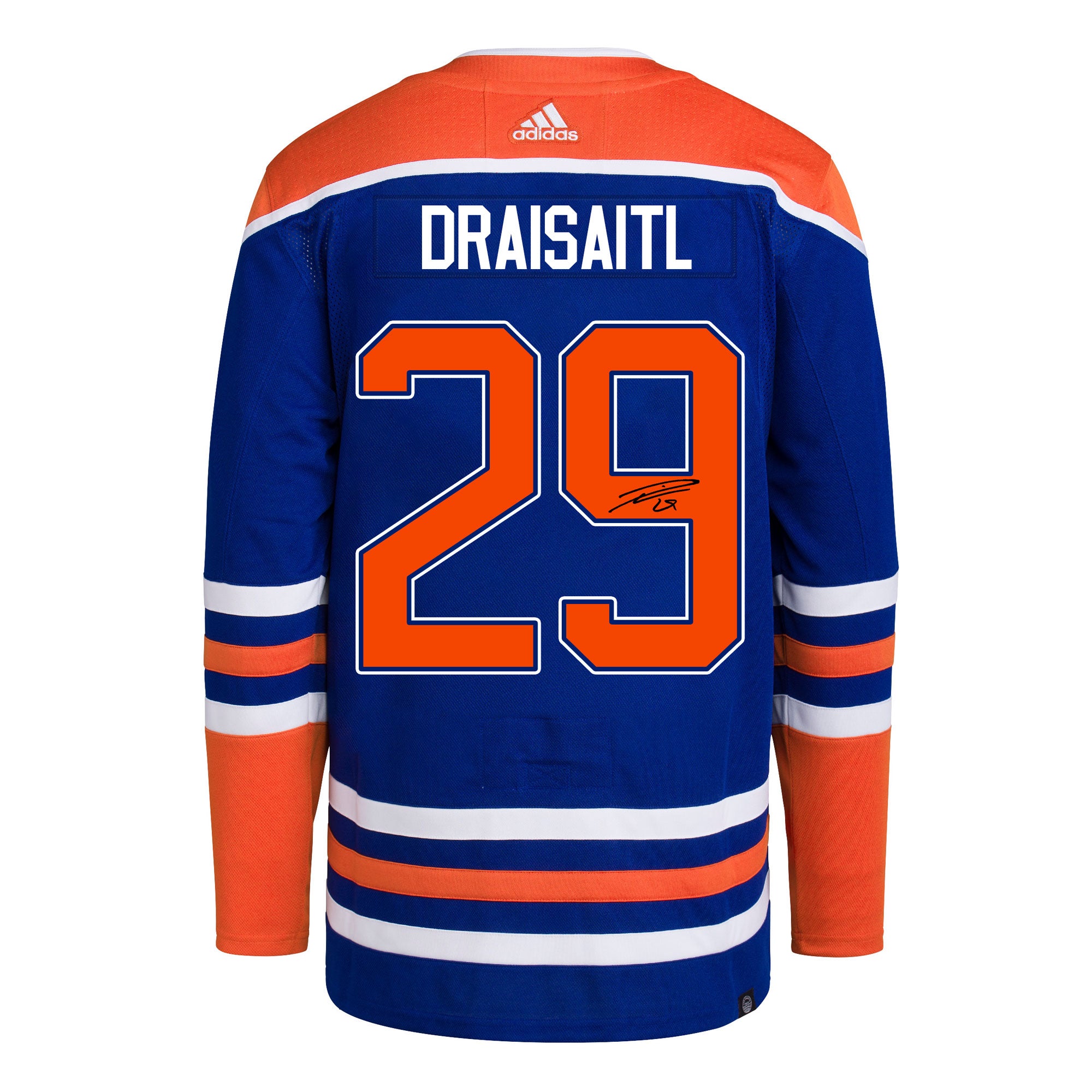 Leon Draisaitl Signed & Inscribed '2020 Hart' White Oilers Adidas
