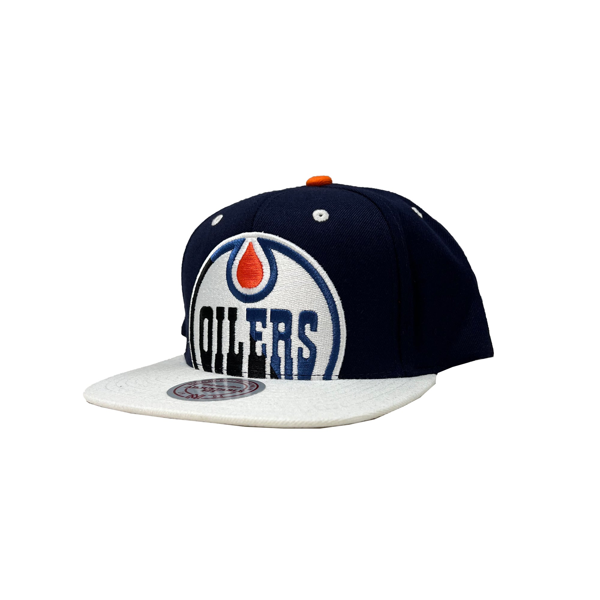 Edmonton Oilers Mitchell & Ness Two-Tone Navy & White Snapback Hat – ICE  District Authentics