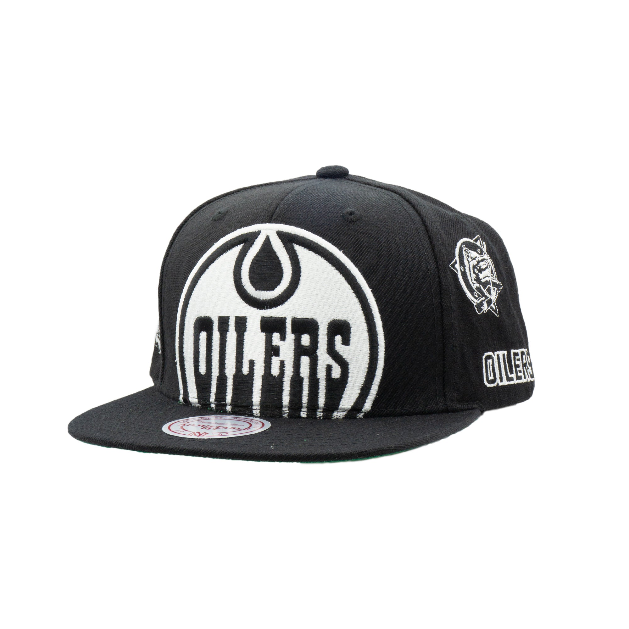 Edmonton Oilers Mitchell & Ness Night and Day Black & White Snapback Hat