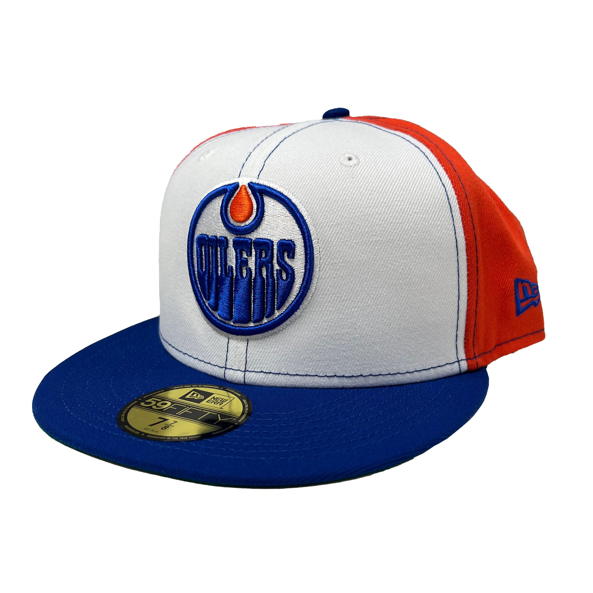 Oilers Hats - Orange Fitted Hat - North Edmonton Kia