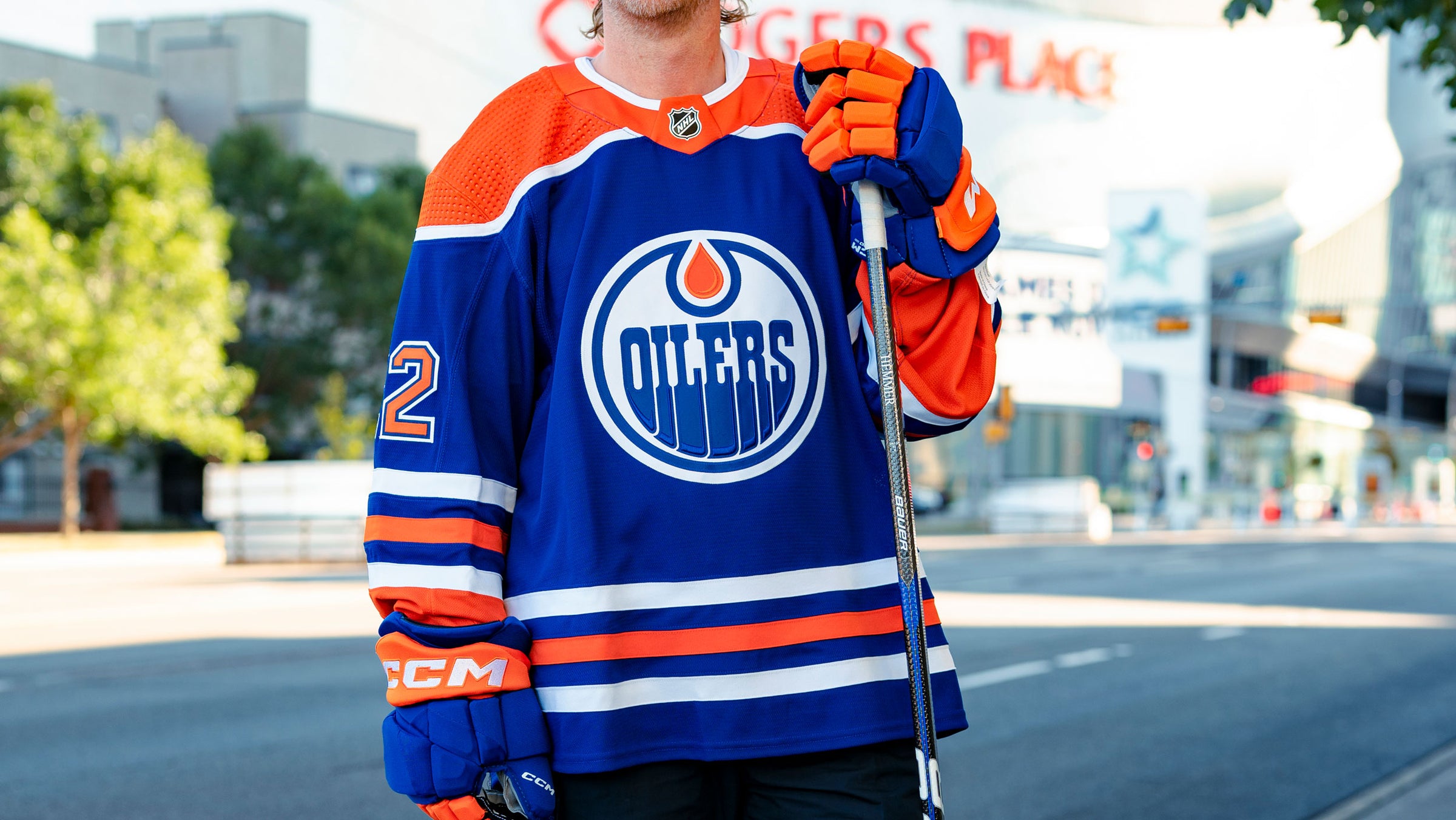 Men's NHL Edmonton Oilers Zach Hyman Adidas Primegreen Reverse