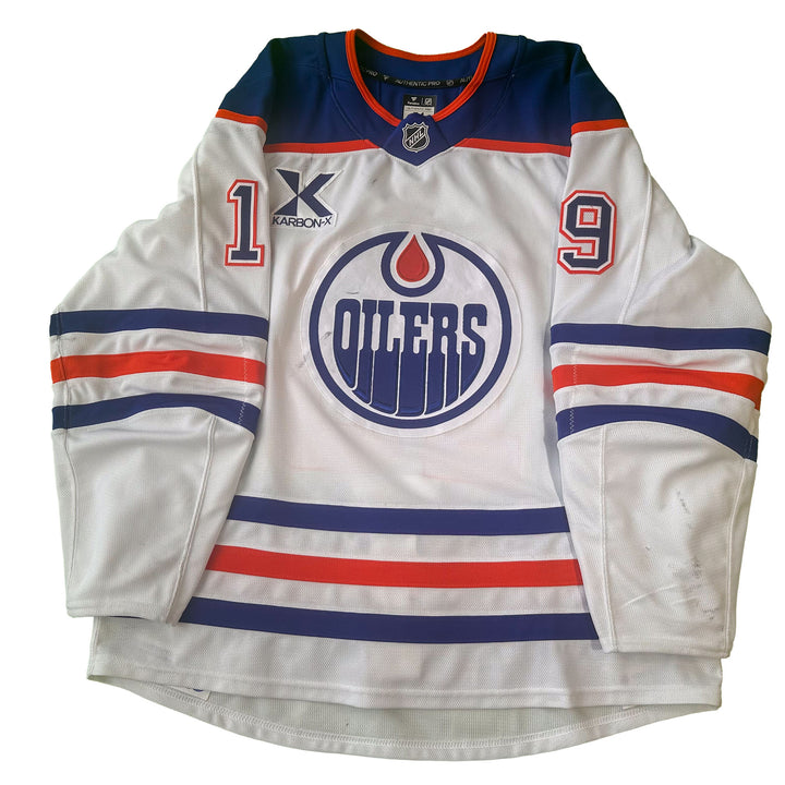 Adam Henrique Edmonton Oilers Game Worn Jersey - 2024-25 White Set #1 - C00174