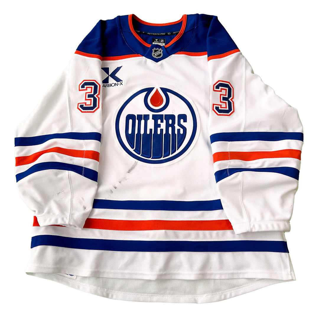 Viktor Arvidsson Edmonton Oilers Game Worn Jersey - 2024-25 White Set #1 - C00183