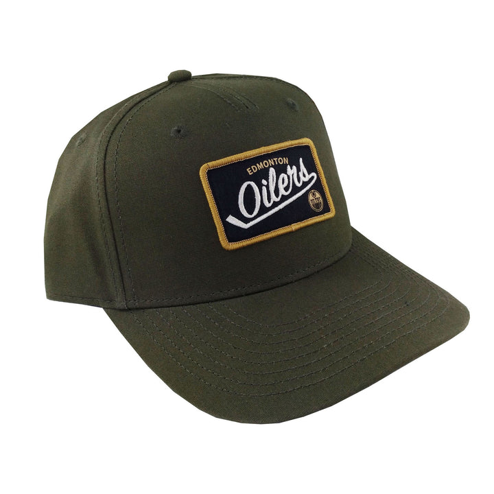 Edmonton Oilers American Needle Green Waxed Hepcat Snapback Hat