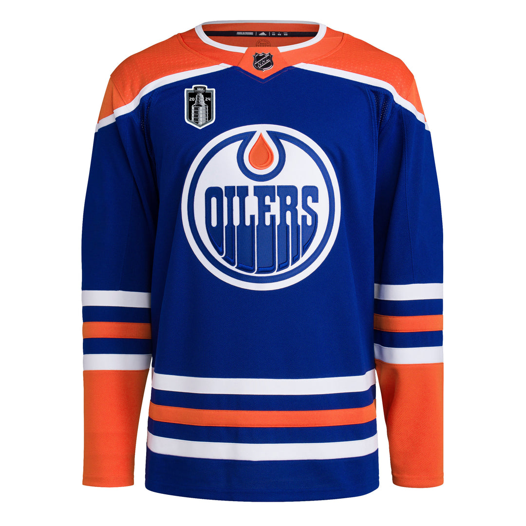 Stuart Skinner Edmonton Oilers adidas Primegreen Authentic Royal Blue Home Jersey w/ STANLEY CUP FINAL PATCH