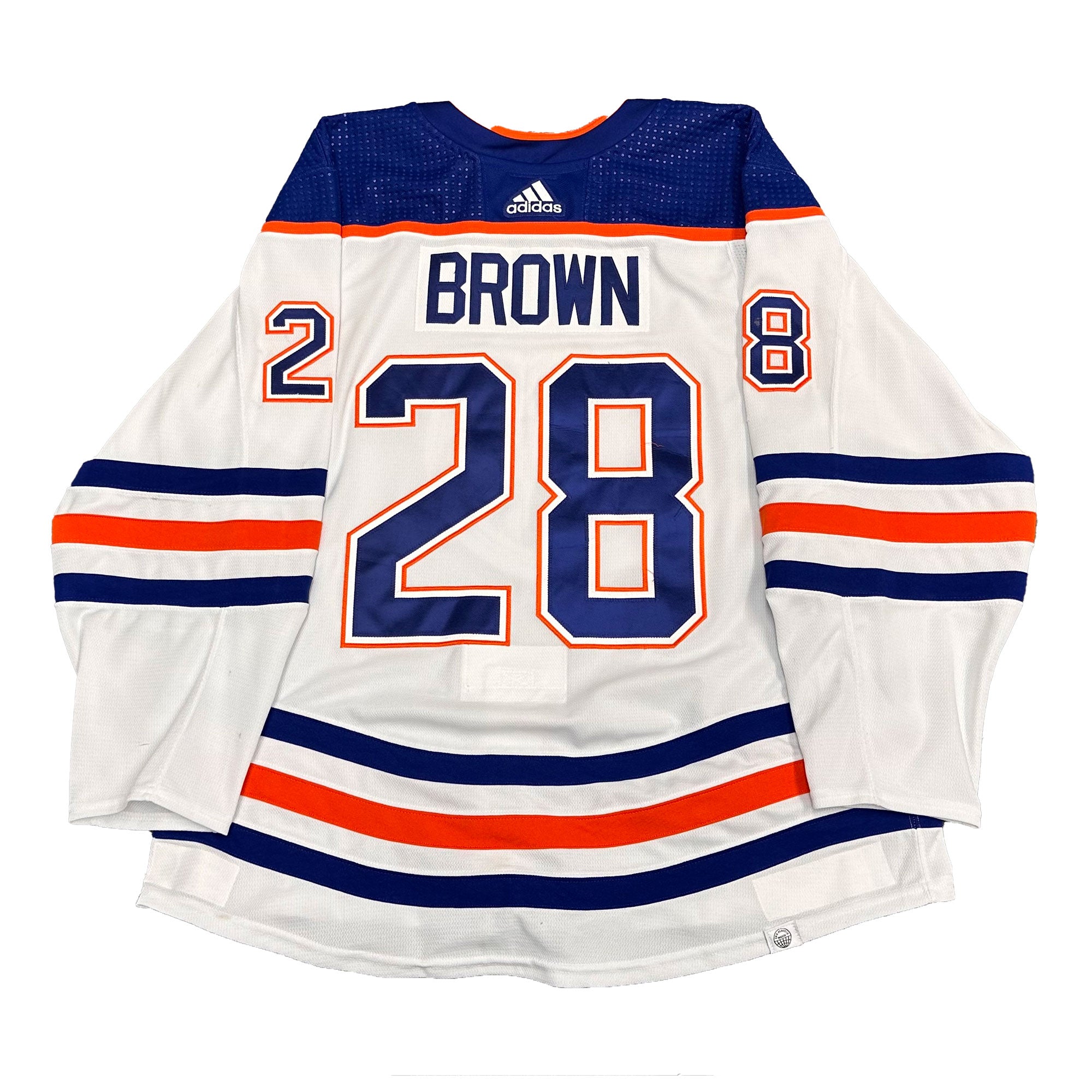 Edmonton oilers game worn on sale jersey