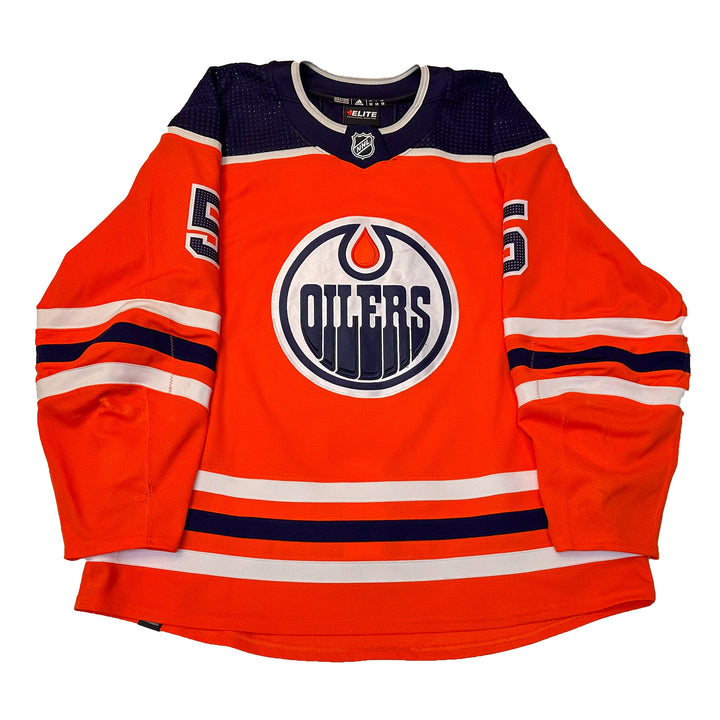 Cody Ceci Edmonton Oilers Game Worn Jersey - 2021-22 Orange Set #1 - U05701