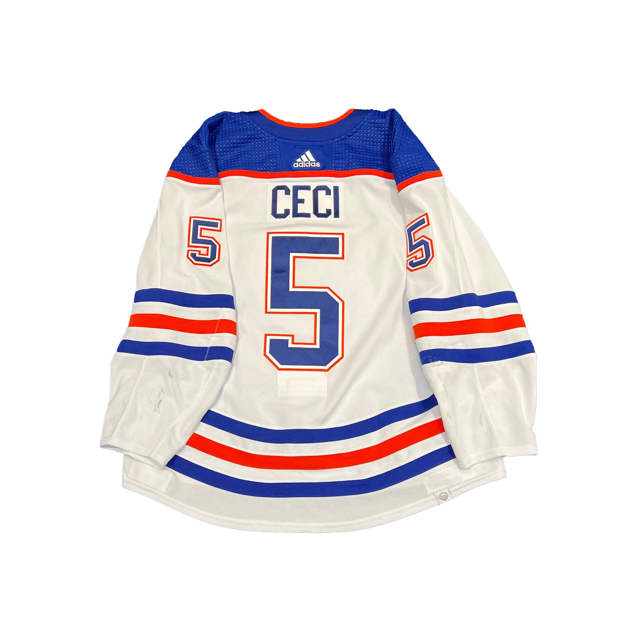 Edmonton oilers game clearance worn jersey