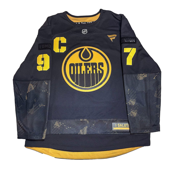 Connor McDavid Edmonton Oilers Fanatics Breakaway Military Appreciation Jersey