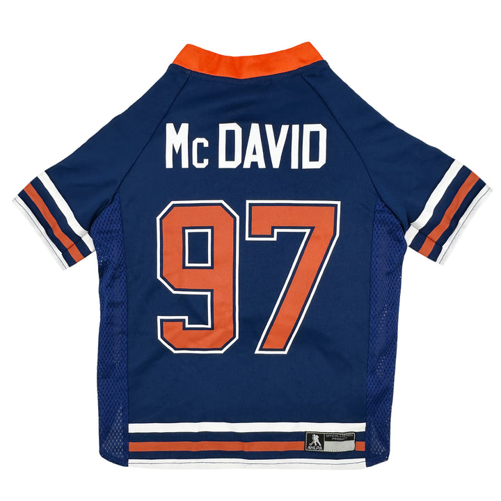 Connor McDavid Edmonton Oilers Pets First Royal Hockey Jersey