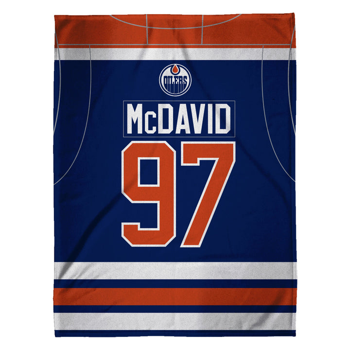 Connor McDavid Edmonton Oilers Royal 60" x 80" Throw Blanket