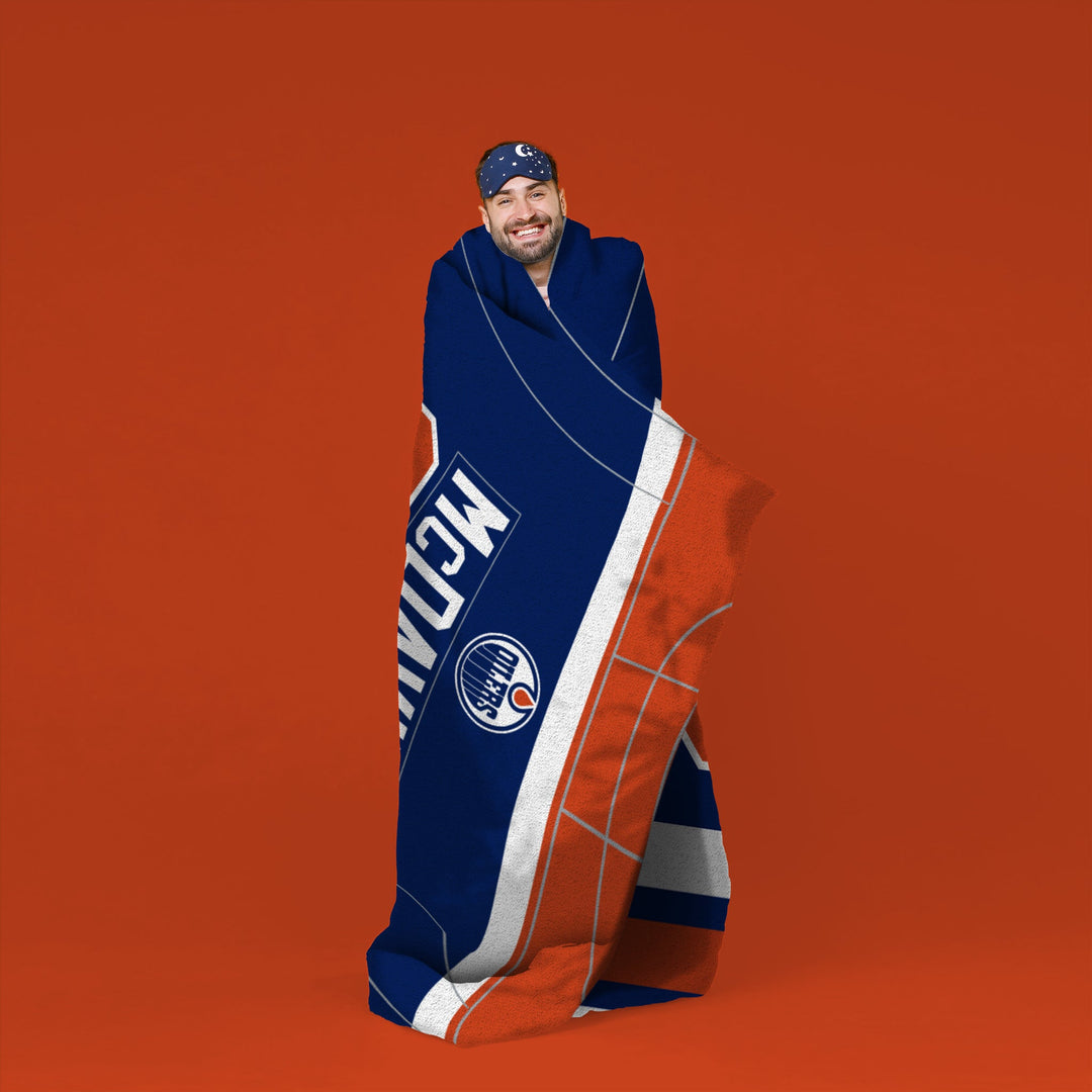 Connor McDavid Edmonton Oilers Royal 60" x 80" Throw Blanket