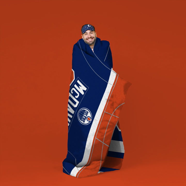 Connor McDavid Edmonton Oilers Royal 60" x 80" Throw Blanket