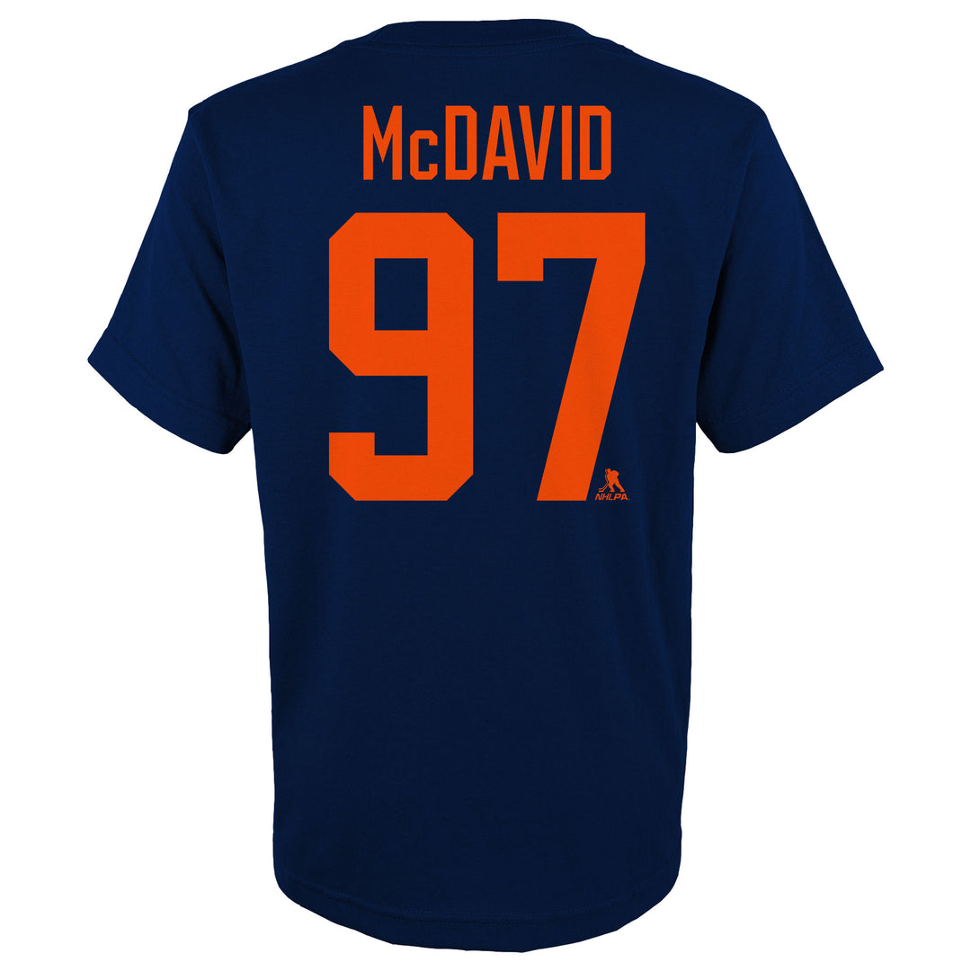  Connor McDavid Edmonton Oilers #97 Kids Orange Name