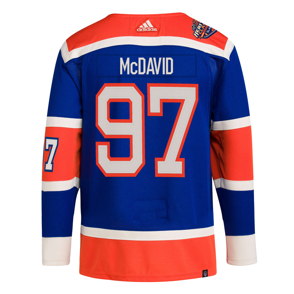 Connor McDavid Edmonton Oilers Reebok Custom Sewn Jersey