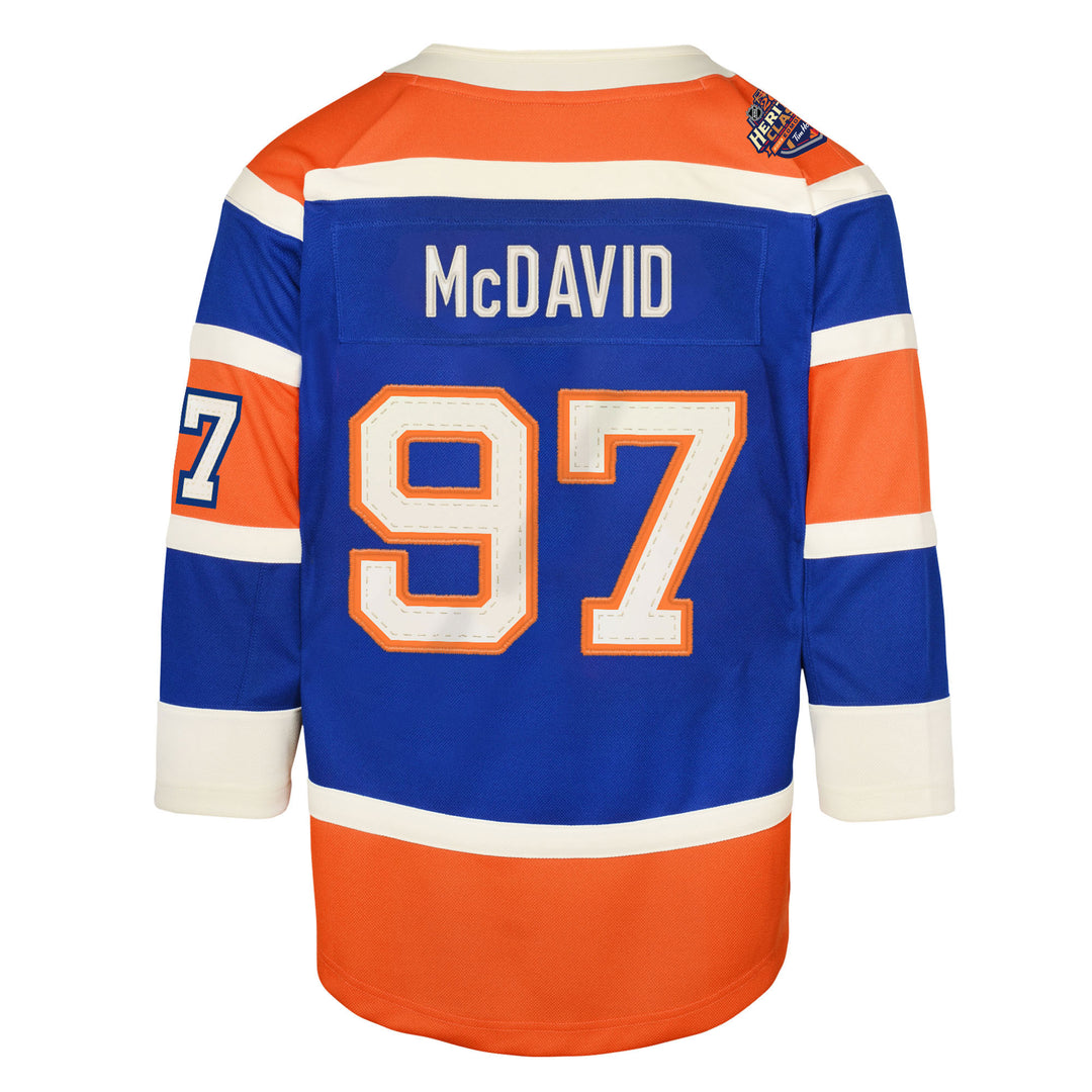 Connor McDavid Edmonton Oilers Reverse Retro Puck – ICE District Authentics