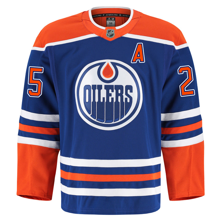 Darnell Nurse Edmonton Oilers Fanatics Authentic Pro On Ice Royal Blue Home Jersey