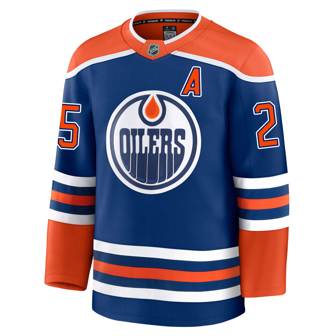 Darnell Nurse Edmonton Oilers Fanatics Premium Royal Blue Home Jersey