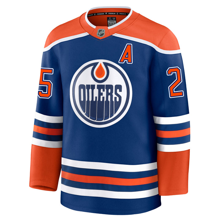 Darnell Nurse Edmonton Oilers Fanatics Premium Royal Blue Home Jersey