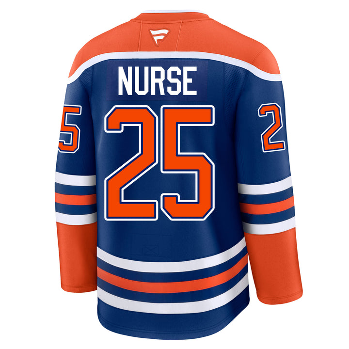 Darnell Nurse Edmonton Oilers Fanatics Premium Royal Blue Home Jersey