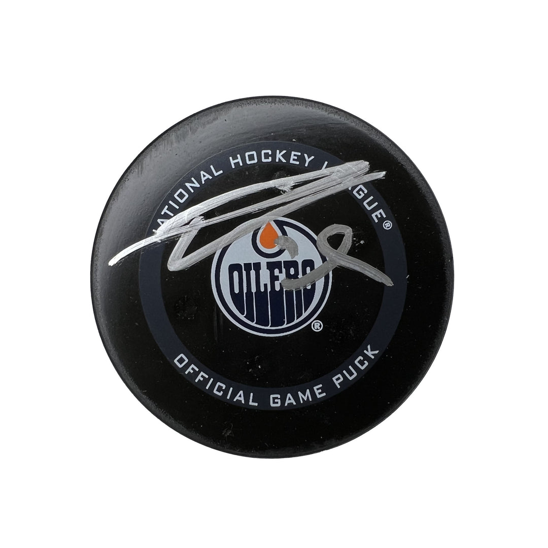 New York Rangers Fanatics Authentic Practice-Used Puck Used During Warmups  vs. Edmonton Oilers on November 26, 2022