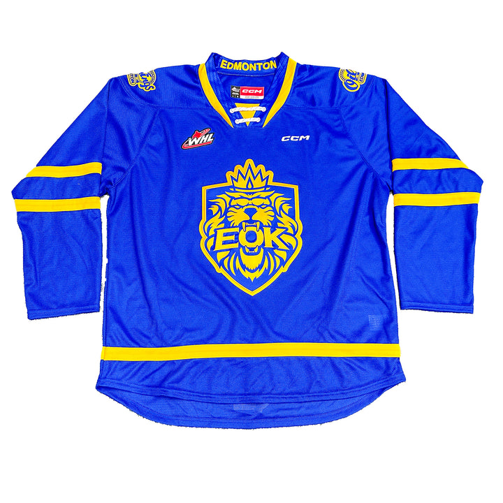 Edmonton Oil Kings CCM Premier Blue Alternate Jersey