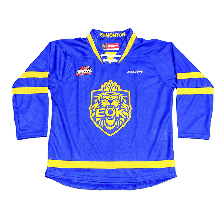 Edmonton Oil Kings Youth CCM Premier Blue Alternate Jersey