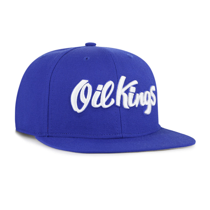 Edmonton Oil Kings '47 Blue Script Captain Snapback Hat