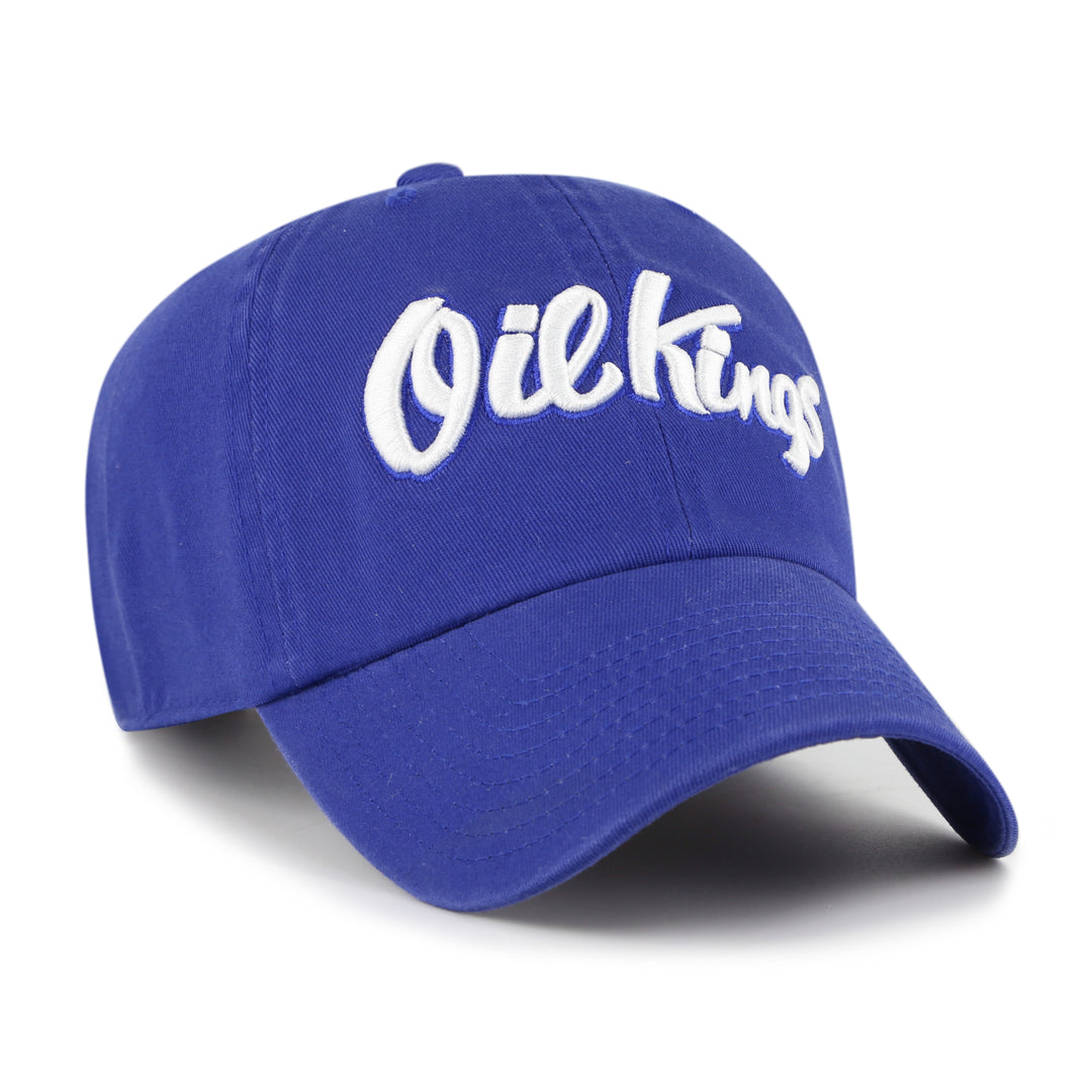 Edmonton Oil Kings '47 Blue Script Clean Up Adjustable Hat