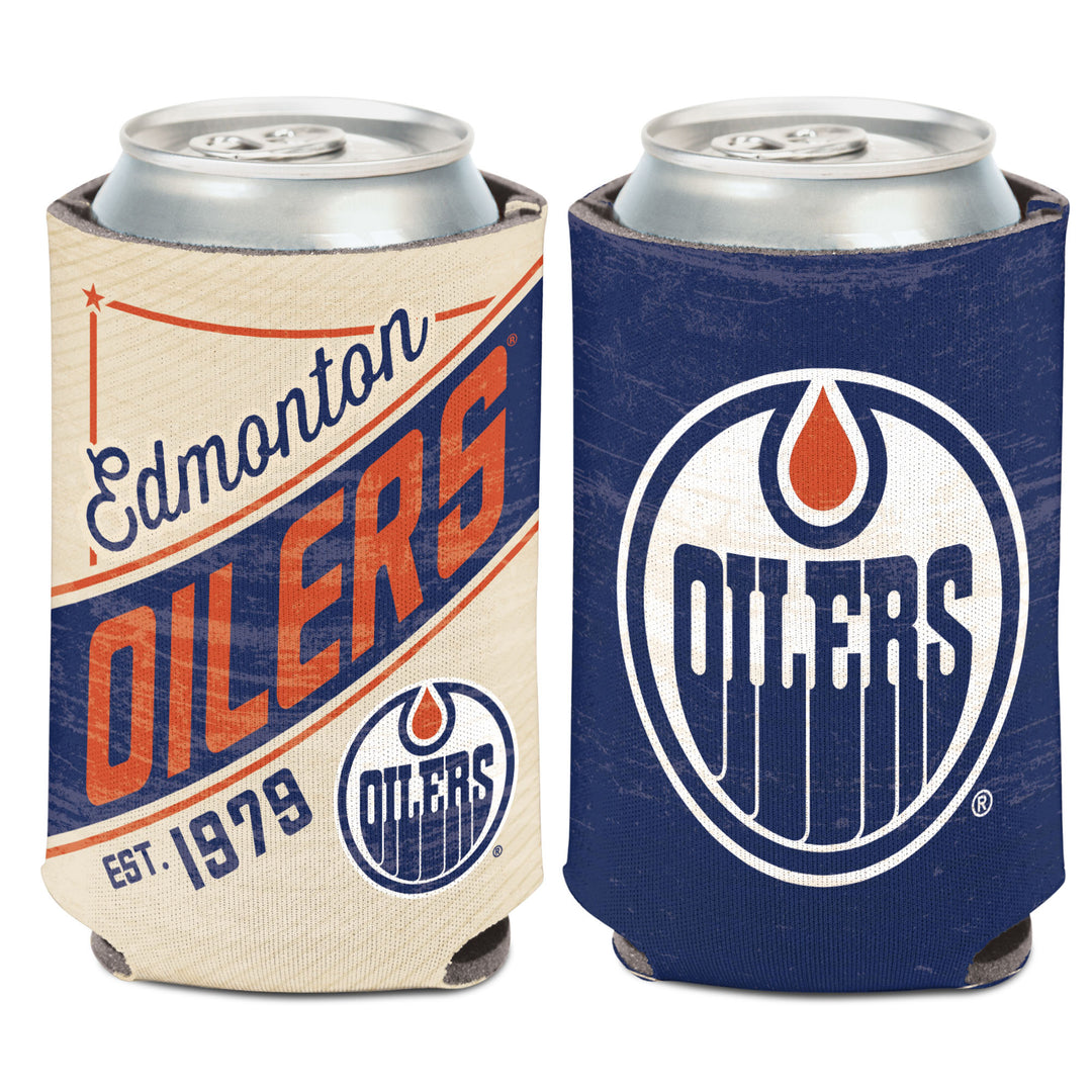 Edmonton Oilers 12oz Blue Can Cooler/Koozie