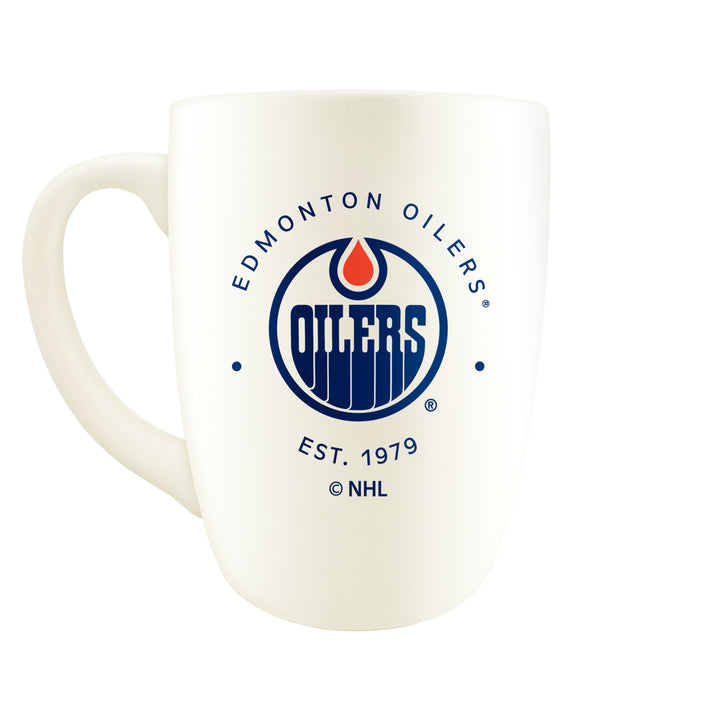 Edmonton Oilers White Retro 14oz Diner Mug