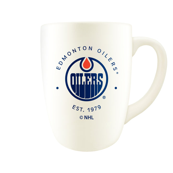 Edmonton Oilers White Retro 14oz Diner Mug