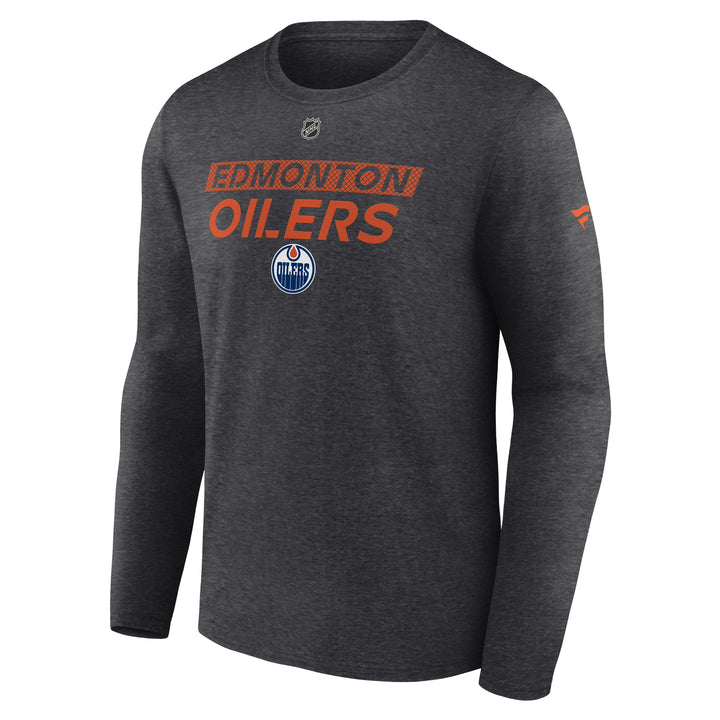 Edmonton Oilers 2024-25 Fanatics Authentic Pro Grey Primary Long Sleeve Shirt