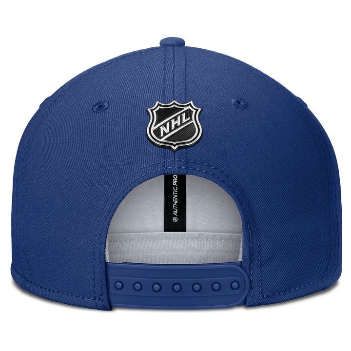 Edmonton Oilers 2024-25 Fanatics Blue Authentic Pro Rink Flatbrim Snapback Hat