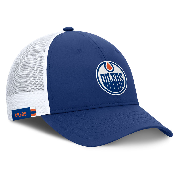 Edmonton Oilers 2024-25 Fanatics Blue Authentic Pro Rink Meshback Snapback Hat