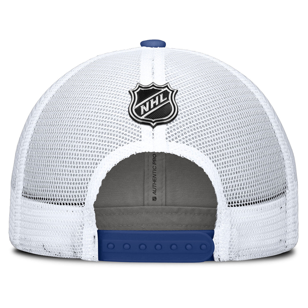 Edmonton Oilers 2024-25 Fanatics Blue Authentic Pro Rink Meshback Snapback Hat