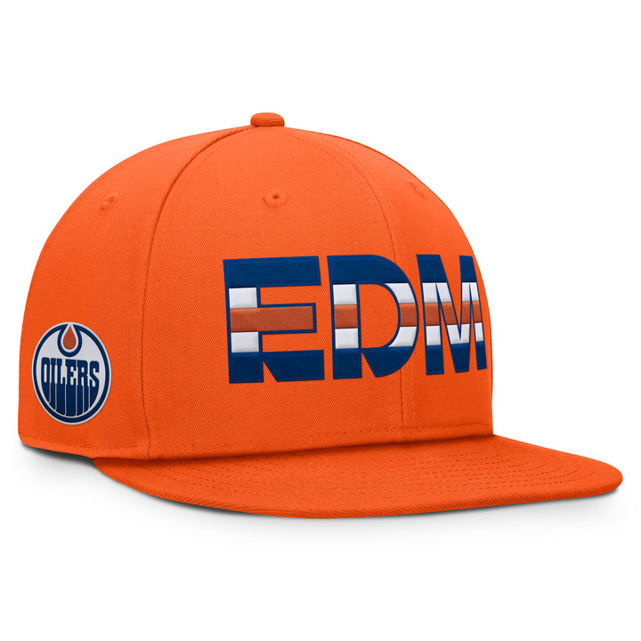 Edmonton Oilers 2024-25 Fanatics Orange Authentic Pro Rink Flatbrim Snapback Hat