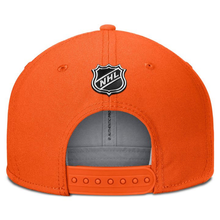 Edmonton Oilers 2024-25 Fanatics Orange Authentic Pro Rink Flatbrim Snapback Hat