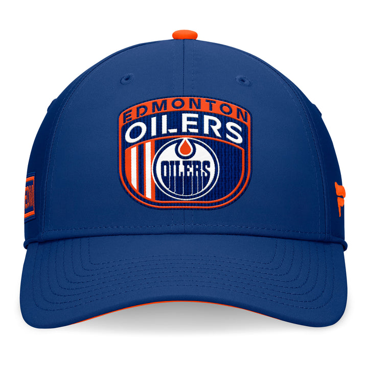 Edmonton Oilers Fanatics Blue 2024 NHL Draft Authentic Pro Flex Hat