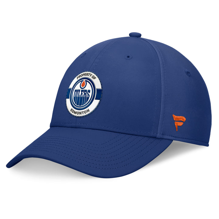 Edmonton Oilers Fanatics Blue 2024 NHL Training Camp Authentic Pro Flex Hat