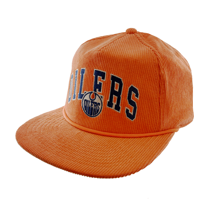 Edmonton Oilers American Needle Orange Corduroy Coachella Snapback Hat