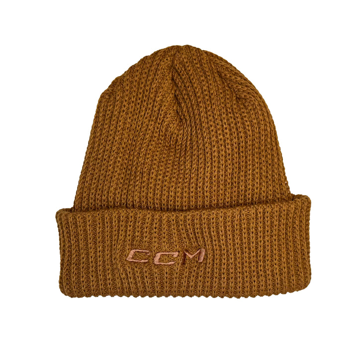 Edmonton Oilers CCM Khaki Wood Watchman Cuffed Toque/Beanie