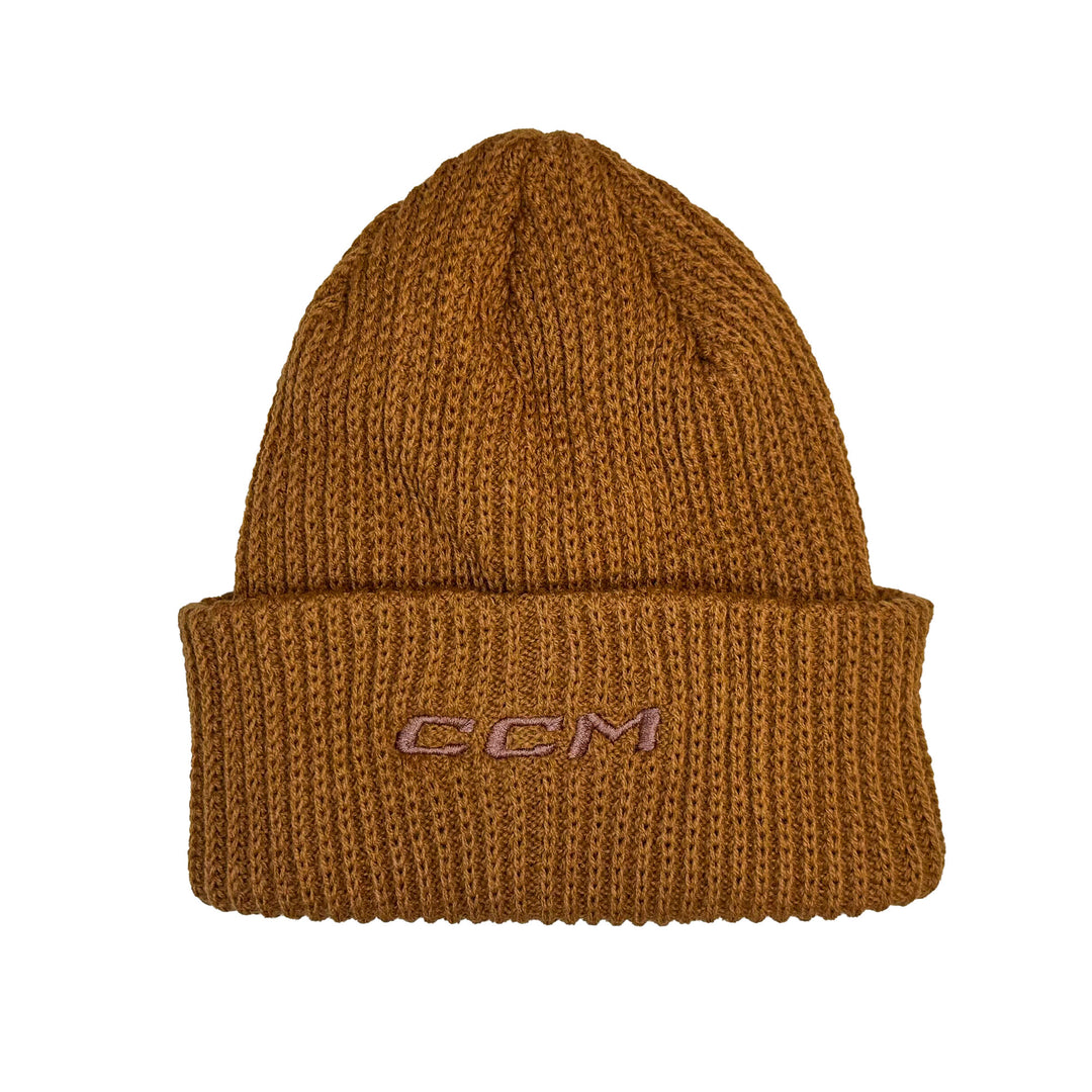 Edmonton Oilers CCM Khaki Wood High Cuff Toque/Beanie