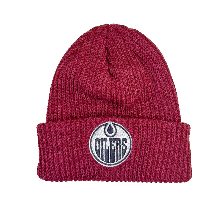 Edmonton Oilers CCM Maroon Acai Watchman Cuffed Toque/Beanie