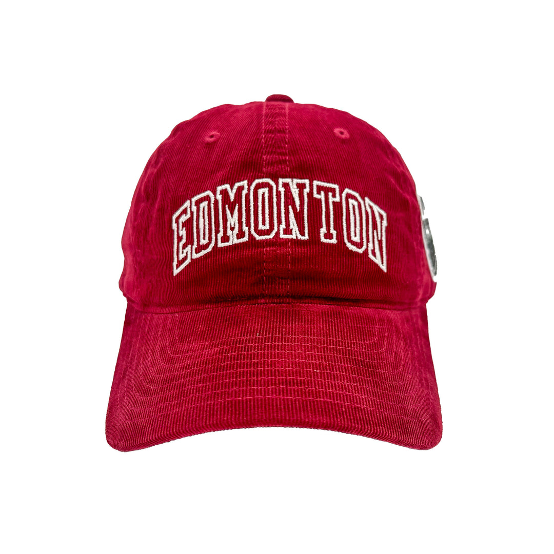 Edmonton Oilers CCM Maroon Corduroy Acai Slouch Adjustable Hat