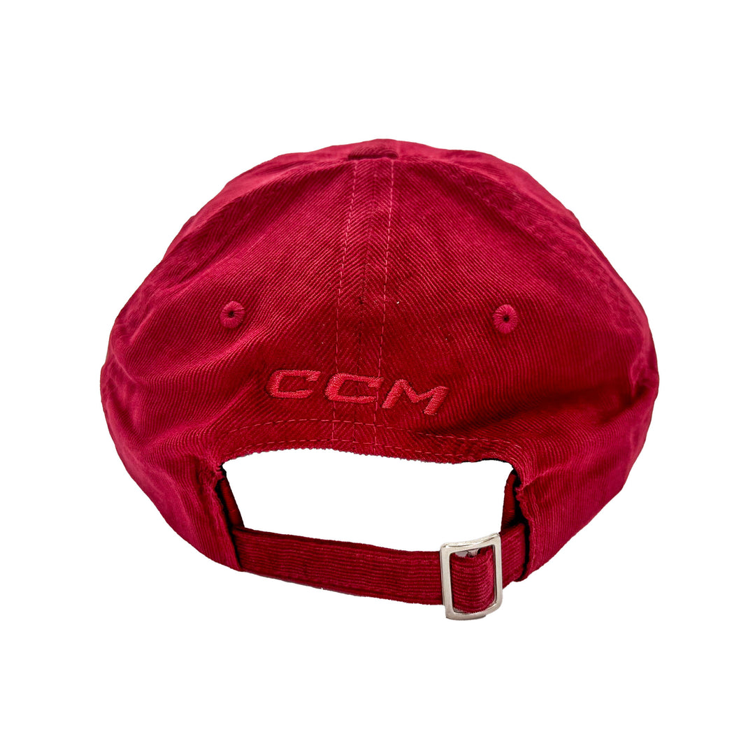 Edmonton Oilers CCM Maroon Corduroy Acai Slouch Adjustable Hat