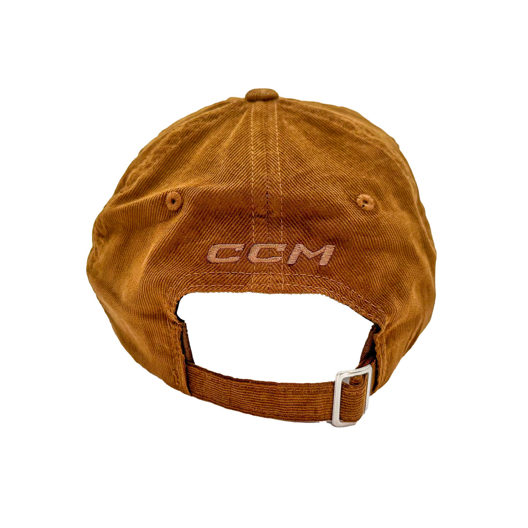 Edmonton Oilers CCM Khaki Corduroy Wood Slouch Adjustable Hat