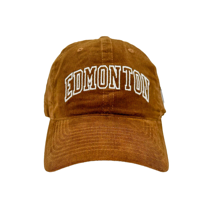 Edmonton Oilers CCM Khaki Corduroy Wood Slouch Adjustable Hat